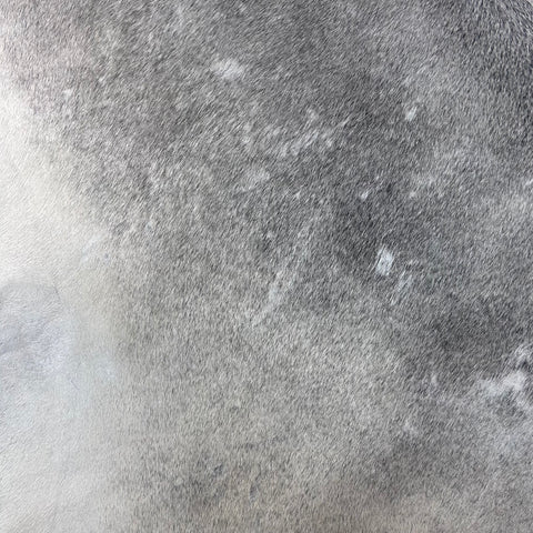 Solid Light Grey Cowhide Rug (some scars and some beige mixed in) Size: 7.2x7 feet Y-094