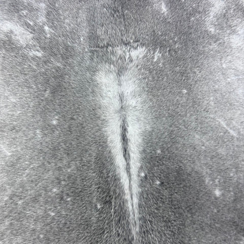 Solid Light Grey Cowhide Rug (some scars and some beige mixed in) Size: 7.2x7 feet Y-094