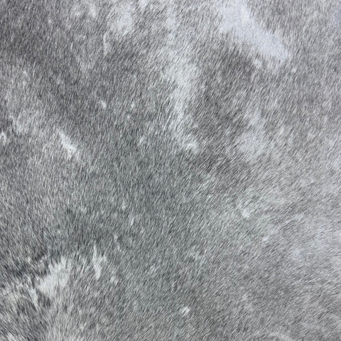 Solid Light Grey Cowhide Rug (some scars and some beige mixed in) Size: 7.2x7 feet Y-094