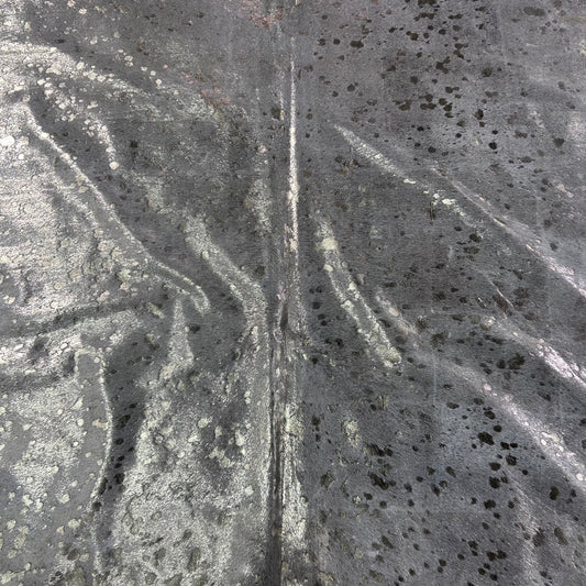 Gold Metallic Cowhide Rug Size: 7x6 feet Y-110