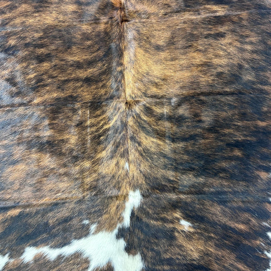 Tricolor Cowhide Rug (38 sq ft) Size: 7x7 feet Colombia-99