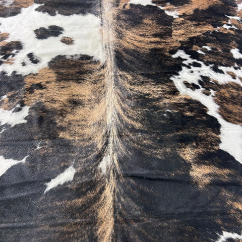 Beautiful Tricolor Cowhide Rug (48 .25 sq ft) Size: 8x7 feet Colombia-34