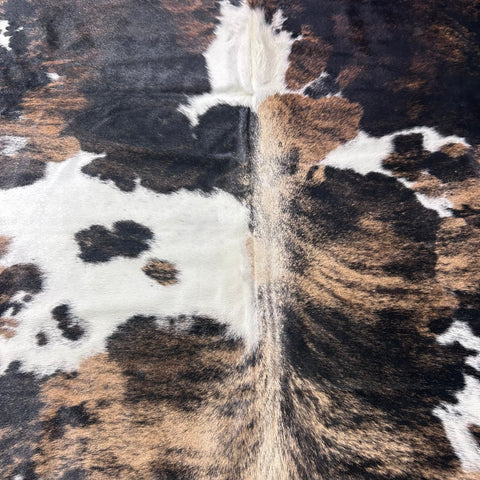 Beautiful Tricolor Cowhide Rug (48 .25 sq ft) Size: 8x7 feet Colombia-34