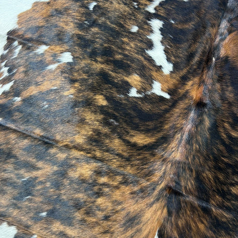 Tricolor Cowhide Rug (35 sq ft) Size: 7.5x6.5 feet Colombia-137