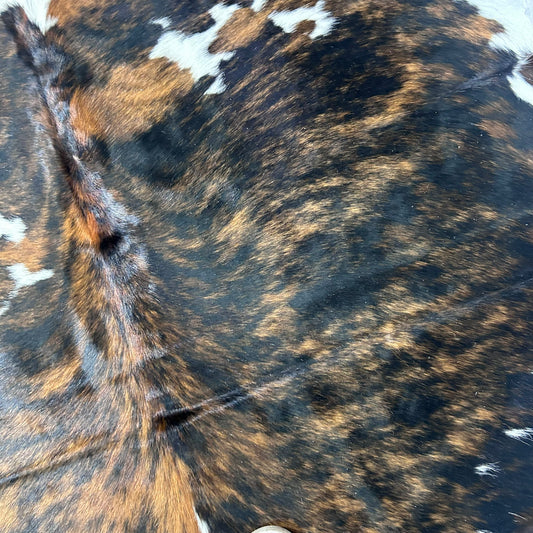 Tricolor Cowhide Rug (35 sq ft) Size: 7.5x6.5 feet Colombia-137