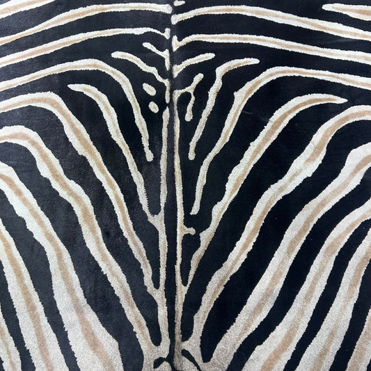 Genuine Zebra Cowhide Rug (some imperfections) Size: 7.2x6 feet Z-254