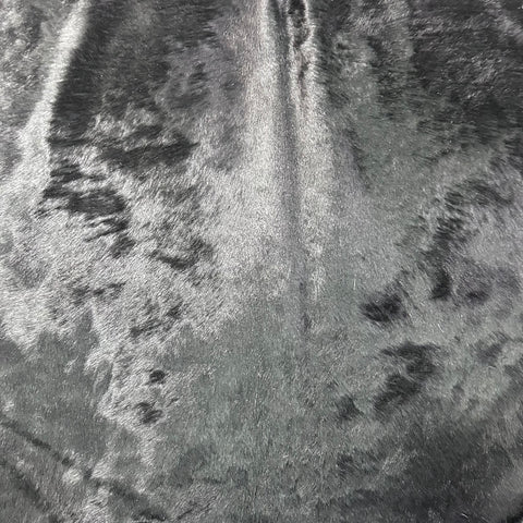 Dyed Black Cowhide Rug Size: 8x8 feet J-005