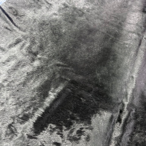 Dyed Black Cowhide Rug Size: 8x8 feet J-005