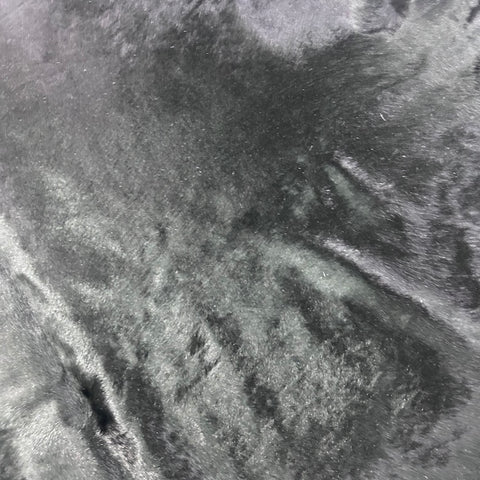 Dyed Black Cowhide Rug Size: 8x8 feet J-005