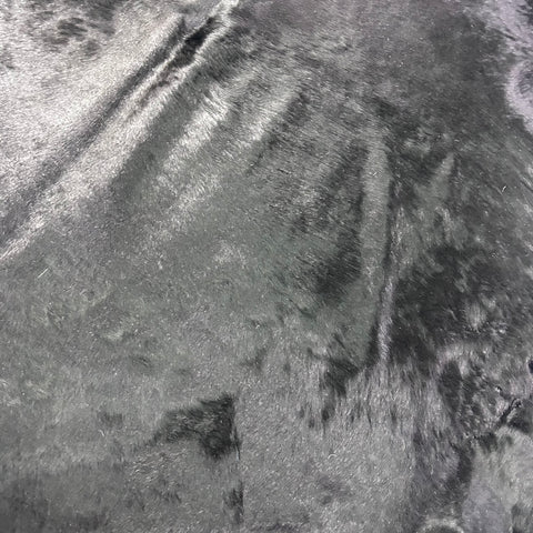 Dyed Black Cowhide Rug Size: 8x8 feet J-005