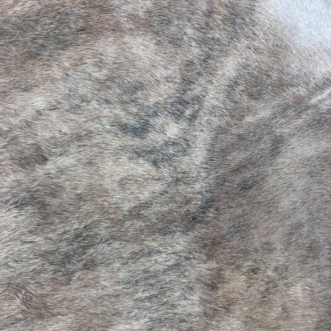 Light Beige Brindle Cowhide Rug (39.25 sq ft/ some fire brands) Size: 7x7 feet Colombia-44