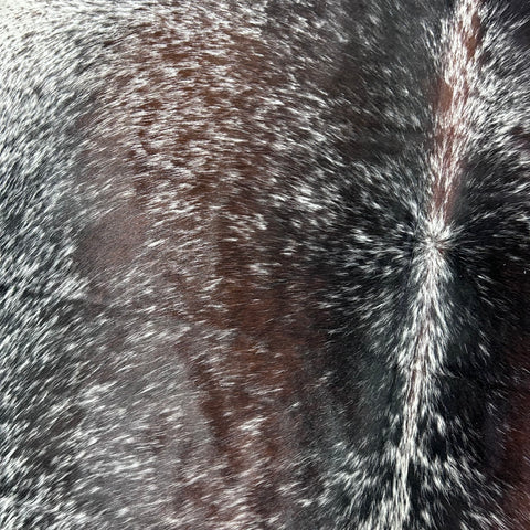 Salt & Pepper Reddish  Cowhide Rug (39.75 sq ft) Size: 7.7x6.5 feet Colombia-2