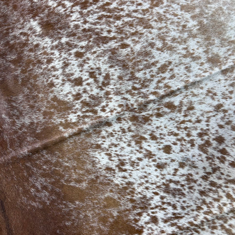 Salt & Pepper Brown and White  Cowhide Rug (40 sq ft) Size: 7x6.7 feet Colombia-4