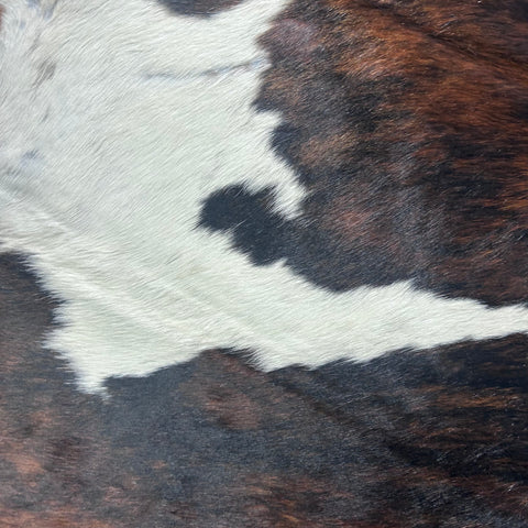 Tricolor Cowhide Rug (39.25 sq ft) Size: 7x7 feet Colombia-377