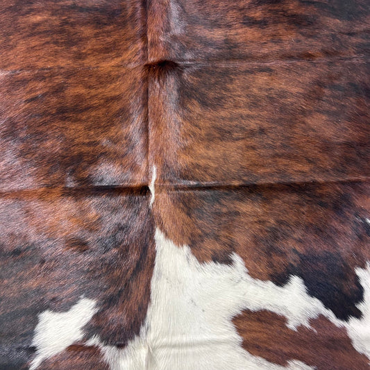 Huge Tricolor Cowhide Rug (44 sq ft) Size: 8x6 feet Colombia-270