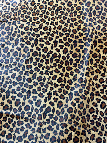 Leopard Print Cowhide Rug Size: 7.2x5.5 feet D-340
