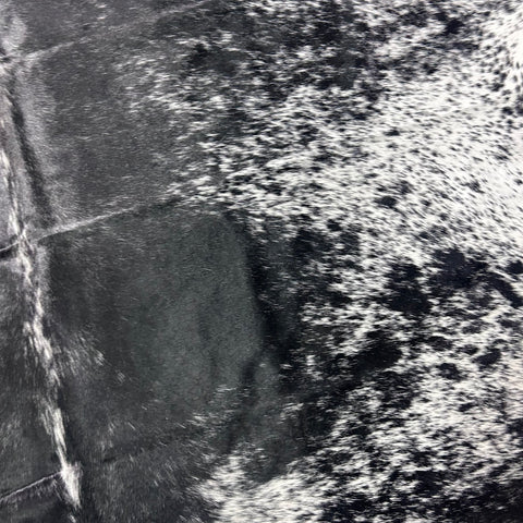 Salt & Pepper Black and White Cowhide Rug (51.50 sq ft) Size: 8x7.5 feet Colombia-70