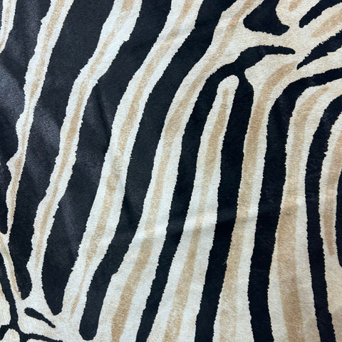 Genuine Zebra Print Cowhide Rug (beautiful quality!) Size: 7x6 feet Z-272
