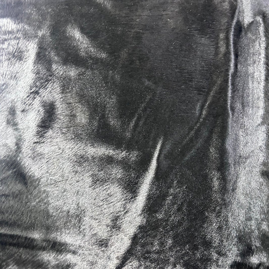 Dyed Black Cowhide Rug Size: 7x7 feet D-847
