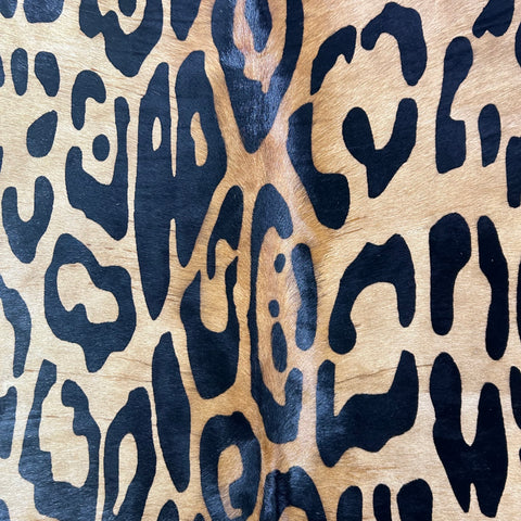Blurry Jaguar Cowhide Rug Size: 7x6 feet Y-203