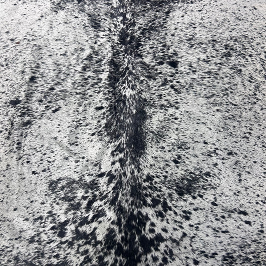 Salt & Pepper Black and White Cowhide Rug Size: 8x7.2 feet Z-273