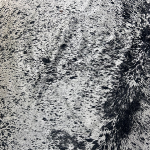 Salt & Pepper Black and White Cowhide Rug Size: 8x7.2 feet Z-273
