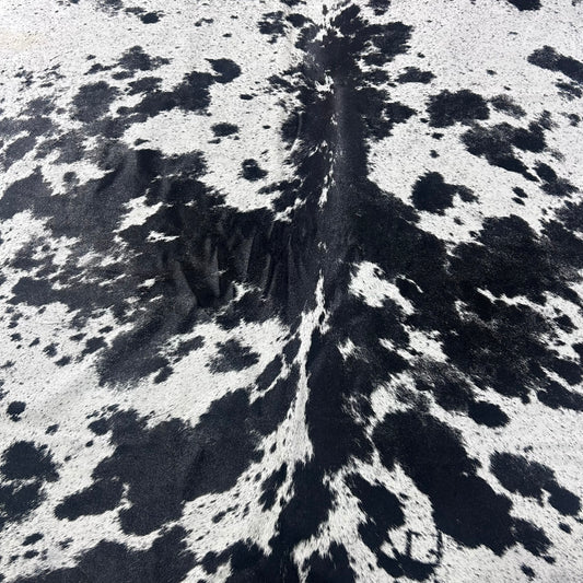 Salt & Pepper Black and White Cowhide Rug Size: 8x7 feet Z-274