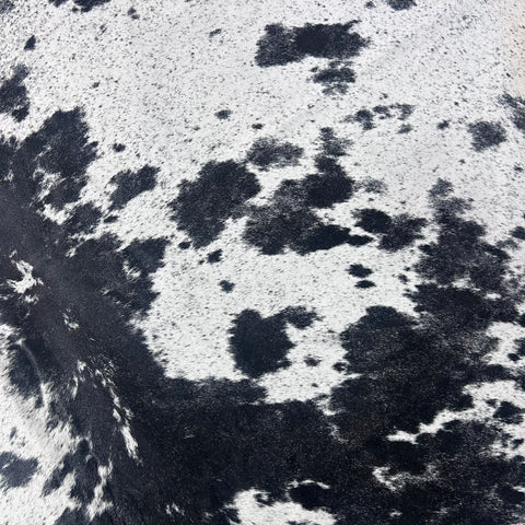 Salt & Pepper Black and White Cowhide Rug Size: 8x7 feet Z-274