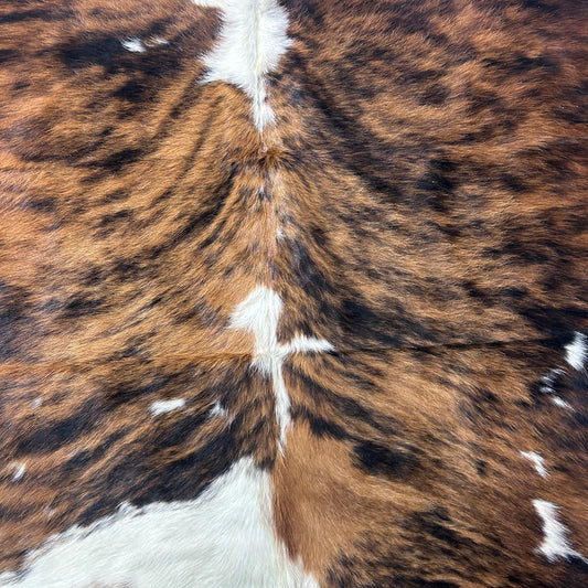 Tricolor Cowhide Rug (36.5 sq ft) Size: 7x6 feet Colombia-83