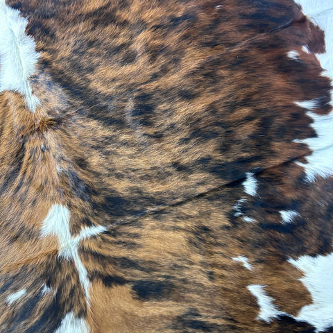Tricolor Cowhide Rug (36.5 sq ft) Size: 7x6 feet Colombia-83
