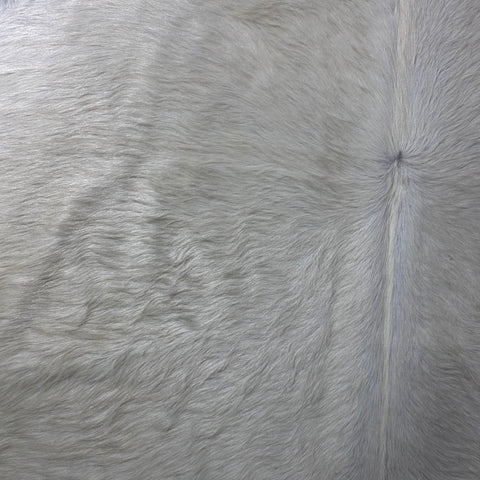 Ivory Cowhide Rug (a bit yellowish, long hair) Size: 7x6 feet Y-122