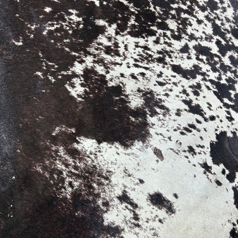 Printed Black and White Speckled Cowhide Rug Size: 6.5x5.7 feet D-861