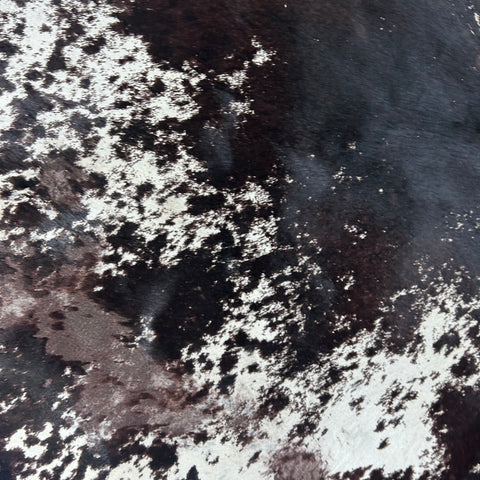 Printed Black and White Speckled Cowhide Rug Size: 6.5x5.7 feet D-861