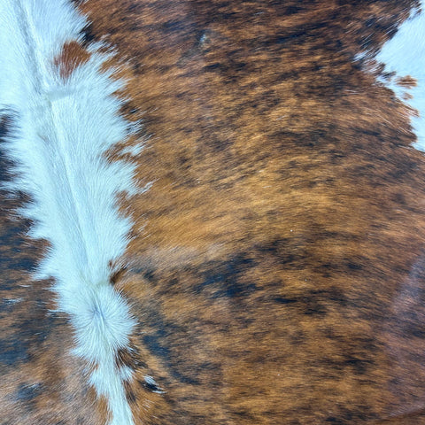 Tricolor Cowhide Rug (37 sq ft) Size: 7x6.5 feet Colombia-258