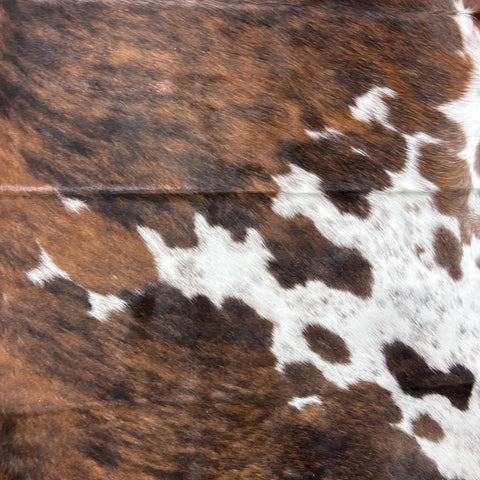 Tricolor Cowhide Rug (38.75 sq ft) Size: 7x6.5 feet Colombia-253