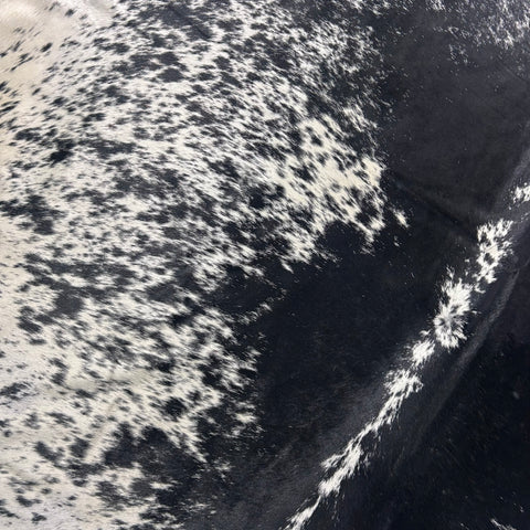 Salt & Pepper Black and White Cowhide Rug Size: 8.2x7.5 feet Z-282