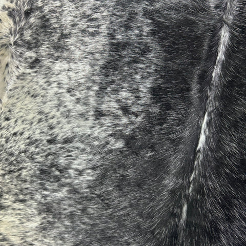 Salt & Pepper Black and White Cowhide Rug Size: 6.7x7 feet Z-283