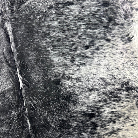Salt & Pepper Black and White Cowhide Rug Size: 6.7x7 feet Z-283