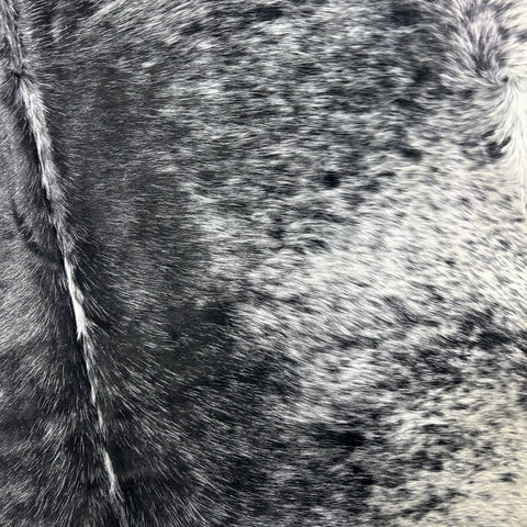 Salt & Pepper Black and White Cowhide Rug Size: 6.7x7 feet Z-283