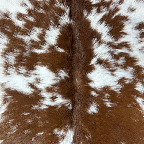Speckled Brown and White Calf Skin Size: 42x40" D-865