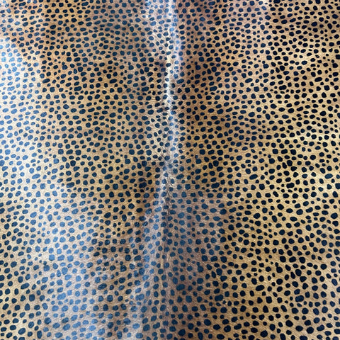 Cheetah Print Cowhide Rug (background is a bit darker) Size: 7x5.5 feet Z-286