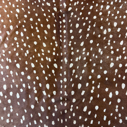 Axis Deer Print Cowhide Rug Size: 7x6.5 feet Z-089