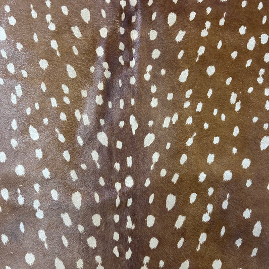 Axis Deer Print Cowhide Rug Size: 7x6.5 feet Z-091
