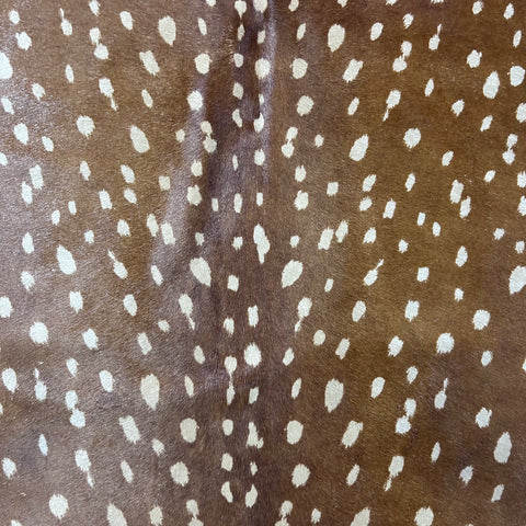 Axis Deer Print Cowhide Rug Size: 7x6.5 feet Z-091