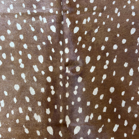 Axis Deer Print Cowhide Rug Size: 7x6.5 feet Z-091