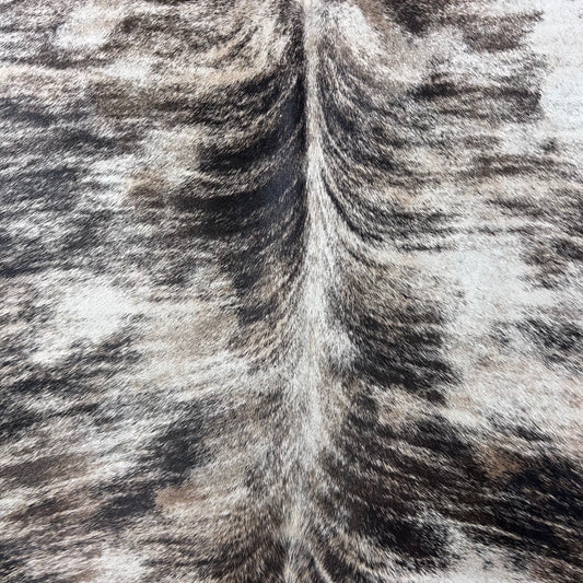 Gorgeous Grey Brindle Cowhide Rug Size: 7.7x7 feet Z-099
