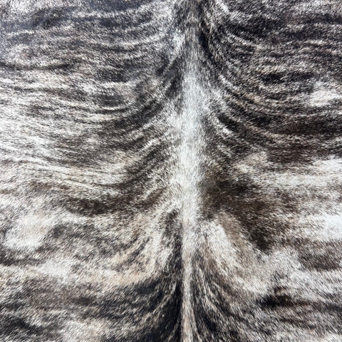 Gorgeous Grey Brindle Cowhide Rug Size: 7.7x7 feet Z-099