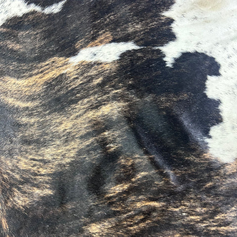 Brazilian Tricolor Cowhide Rug Size: 7x6.5 feet Z-101