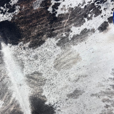 Brazilian Tricolor Cowhide Rug (grey brindle) Size: 8.2x7.5 feet Z-102