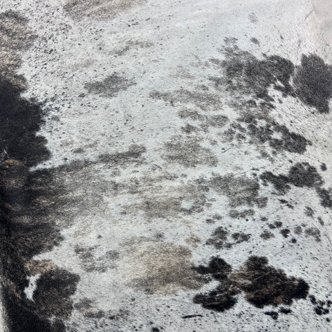 Brazilian Tricolor Cowhide Rug (grey brindle) Size: 8.2x7.5 feet Z-102